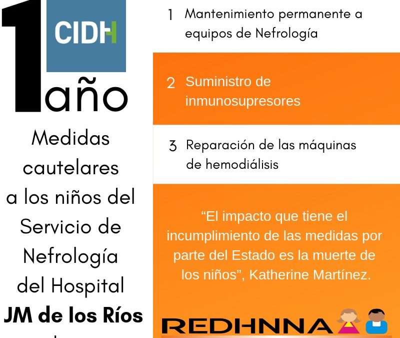 Se cumple un año del otorgamiento de medidas cautelares por la CIDH para niños del Hospital JM de Los Ríos